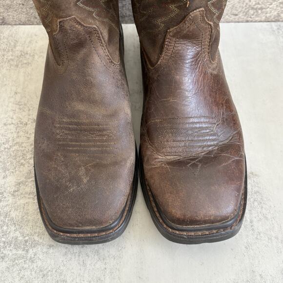 Ariat Groundbreaker Work Boot F2892 Square Toe Leather Men’s Size 8.5D EUC main image 4